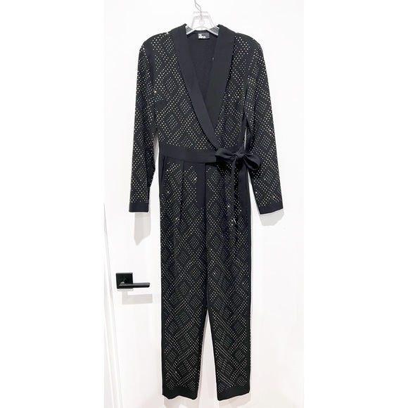 The Kooples FW22 rhinestone studded jumpsuit